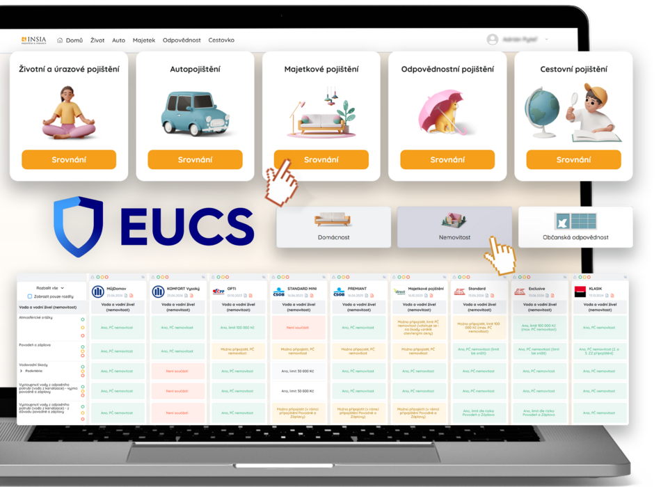 Vždy správný produkt s EUCS metodiky 